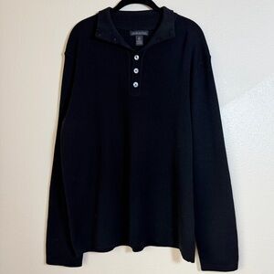 Banana Republic Merino Wool Henley, Size XL